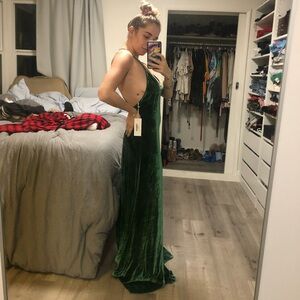 Never worn velvet reformation gown